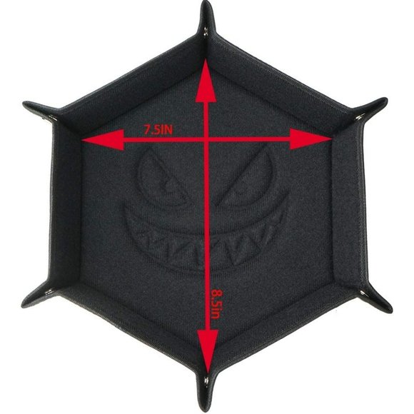 Brappo Dice Tray Set Foldable Dice Trays Hexagon Dice Rolling Tray Eva Dice Hold - Picture 4 of 7